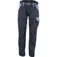 Kramp Work trousers, unisex, 3XL, W44-48", black/grey, Kramp Original KW102030089122