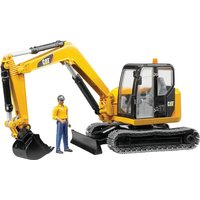 Bruder CAT mini excavator+worker U02466