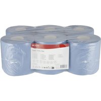 Kramp Paper towel, blue roll, 19cm x 150m, 2ply, outer diameter 200mm, embossed, 6 rolls CP22101KR