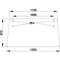 Kramp Rear window upper D7408