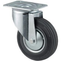 Tente Caster wheel swivel, rubber wheel: diameter 160x40mm, plate fitting: 137x105mm Load: 135kg, 3470DVR160P63