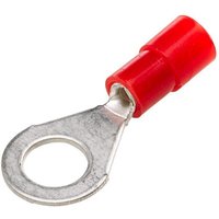 Hella Ring connector, red, 0.5-1.5mm² diameter 6.5mm Series A, blister (100x), 8KW178042032