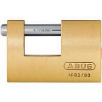 ABUS 82/90 Monoblock Brass Shutter Padlock 10011580-01