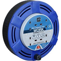 Masterplug 4 Socket Thermal Cut Out Cassette Cable Extension Reel 240v