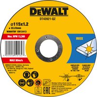 DEWALT Metal Cut Off Disc 115 x 1.2 x 22.23mm DT43921-QZ