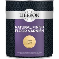 Liberon Natural Finish Floor Varnish Clear Matt 2.5L 003558