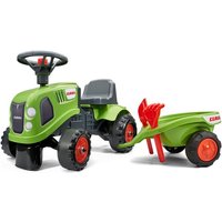 Falk Baby Claas ride-on tractor with trailer, rake and shovel F212C