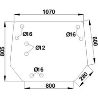 Kramp Rear window upper D8051