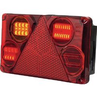 Kramp Multifunction rear LH light LED, rectangular, 12-24V, 232x142x59mm, LA40025