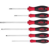 Wiha Softfinish 6 Piece Slotted and Pozi Screwdriver Set