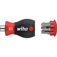 Wiha Magnetic SoftFinish® Stubby Screwdriver with Bit Magazine 33738