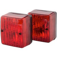 Hella Rear light square, 12/24V, red, bolt on, 90x60x80mm, 2SA996012091