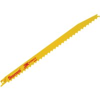 Starrett 3X POWER Bi-Metal Reciprocating Blade, Wood 300mm 3 TPI BT123-5