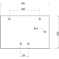 Kramp Rear window upper D7017