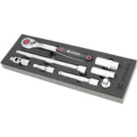 Kramp Ratchet and accessories 1/2" 8pcs TT800502