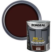 Ronseal 10 Year Weatherproof Wood Paint Chestnut Gloss 750ml 38775