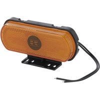 Kramp Marker light LED, orange, rectangular, 12-24V, 133.8x53x25mm,"SAFETY LINE", Kramp logo LA30172