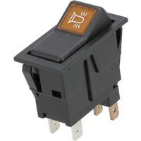 Kramp Rocker switch, I-0, off-on, 12V, 2-pin, rotary beacon SW10055KR