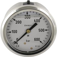 ET Pressure gauge diameter 63 0–600bar 1/4" rear MA63600B04SSGF
