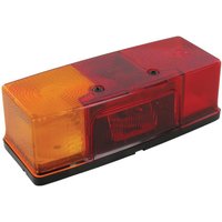 Jokon Rear light LH rectangular, 12V, red/amber, bolt on, 158x51x64mm, 106014111