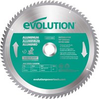 Evolution Aluminium Cutting Mitre Saw Blade 255 x 25.4mm 80T A255TCT-80MS