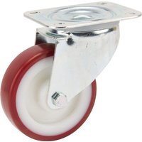 Tente Caster wheel swivel, polyurethane wheel: diameter 100x32mm, plate fitting: 105x85mm Load: 150kg, 3470UAR100P62