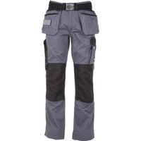 Kramp Trousers, unisex, L, W35-39", grey/black, Kramp Original KW102830090098