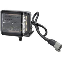 Kramp Work light LED, 70W, 8400lm, square, 12/24V, white/orange, 97x77x75mm Deutsch plug, Flood, 10 LED's LA10612