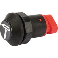 Pneutron Push switch, - cylinder, round, black 11908006PN