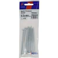 ForgeFix Multi-Purpose Pozi Countersunk 5.0 x 90mm (Pack 10) FPKMPS590ZP