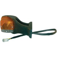 Cobo Direction and position light RH Halogen, front, square, amber/transparent, bolt on, 190x AMP plug, 03413000