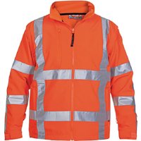 Hydrowear Softshell jacket, orange, size 3XL, UK:46/EU:62, Thermoline, Toulon by 04025980FO3XL