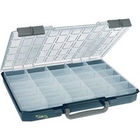 Raaco Assortment box 413x330x57mm, 10l capacity, blue/grey polypropylene, 25 compartments, Carry-Lite 55-25/1 by 136297