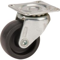 Tente Caster wheel swivel, polypropylene wheel: diameter 32x14mm, plate fitting: 38x32mm Load: 20kg, 1430POI032P603832