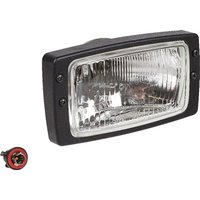 Hella Headlight Halogen, rectangular, 12/24V, transparent, bolt on, 182x94x102mm, 1AB006213027