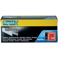 Rapid staples 53/4 galvanised, 5000 pcs 23808700