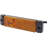 Hella Marker light LED, 1.20W, rectangular, 24V, yellow, bolt on, 130x32mm, Quick-link, 1 LED, 2PS008645611