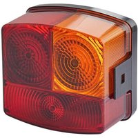 Hella Rear light RH square, 12V, amber/red, bolt on, 95x54.5x90mm, 2SD002776241