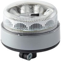 Hella Flashing beacon LED, 10W, round, 12/24V, transparent/yellow, bolt on, diameter 149mm x132mm, 10 LED's, 2XD012980011
