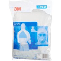 3M Disposable overalls, size M, white, by 4520M