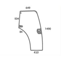 Kramp Door glass right 87301767N