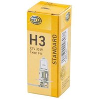Hella Light bulb Halogen tube H3 12V 35W PK22s white 8GH002090271