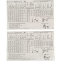 Kverneland / Accord Peel-off adjustment table AC496995