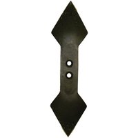 Non Original Cultivator point 440x135x17mm, reversible, curved, 2 hole CP232