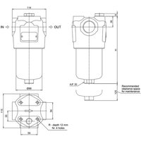 MP Filtri Pressure filter 1-1/4" 10µm FMM1502BAD2A10NP01