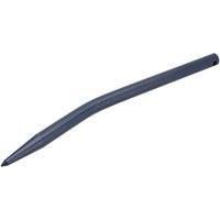 Forges du saut du tarn Loader tine, buckled, round section 28x550mm, pointed tip with diameter 12.5 roll pin, black, FST FT488174