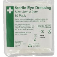 Unbranded Sterile eye pad 6.5x9.5cm 10x GS3904