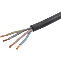 HELU Cable 4x2.5mm², black, rubber, Helukabel H07RNF425R100
