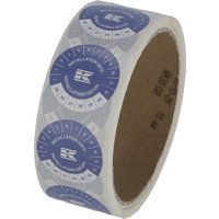 Kramp Sticker roll "Installation date" EN+DE, blue KEE5ENDE