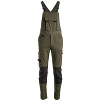 Kramp Dungarees, size M, olive, 4 Way Stretch, by KW203445002092